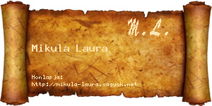 Mikula Laura névjegykártya