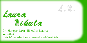 laura mikula business card